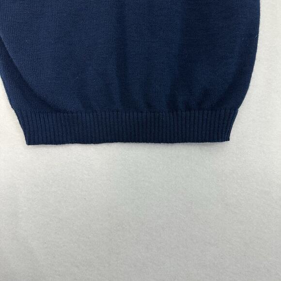 Vtg Pendleton Wool Sweater Vest Womens S Blue Scottish Dogs Preppy Dark Academia - Picture 6 of 15